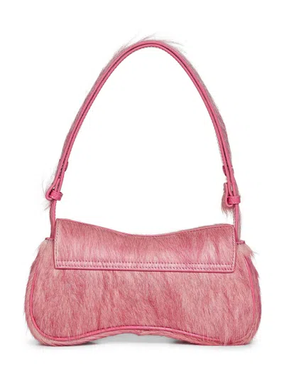 Diesel Play-clutch In Coloured Hairy Leather In Multi