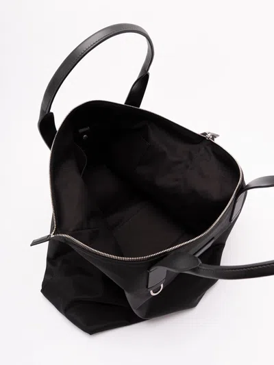 Dolce & Gabbana Zippered Tote Bag With Leather Handles In Black