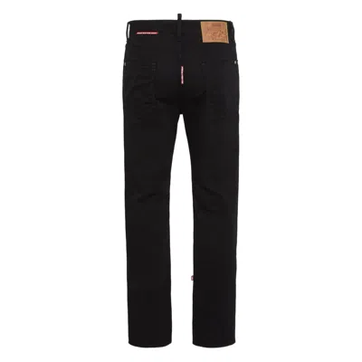 Dsquared2 Dsquared Black Denim Dsquared X Magliano Protesta 642 Jeans In Black