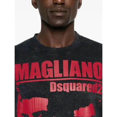 Dsquared2 Dsquared Slated Cotton Dsquared X Magliano Sweatshirt In Black