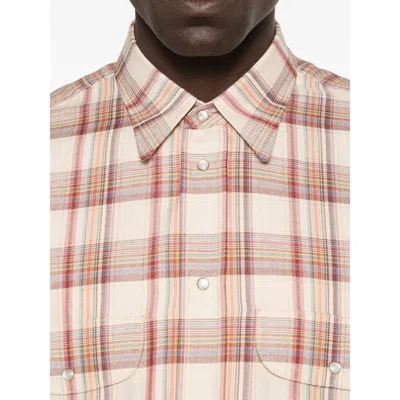 Dsquared2 Plaid Shirt With Lurex Thread In Pink