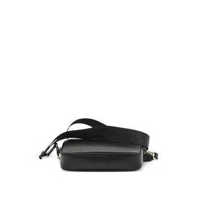 Fendi Adjustable Detachable Shoulder Strap Camera Case In Black