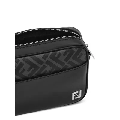 Fendi Adjustable Detachable Shoulder Strap Camera Case In Black