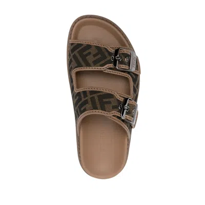 Fendi Aquazzura Gatsby 105mm Slingback Pumps In Brown