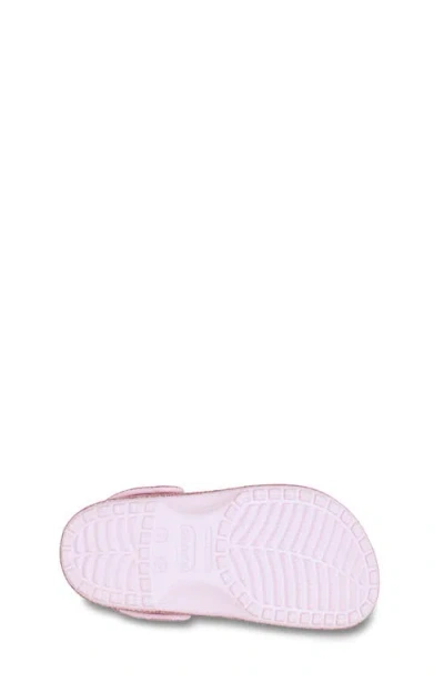 Crocs Toddler Classic Chunky Glitter Clog In Pink