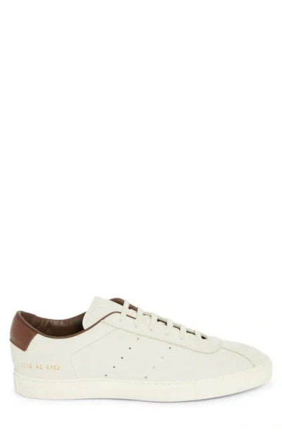 Common Projects Heel-counter Leather Sneakers In White