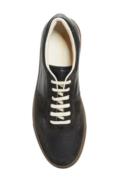 Common Projects Low Profile Basketball Sneakers With Contrast Sole In Black