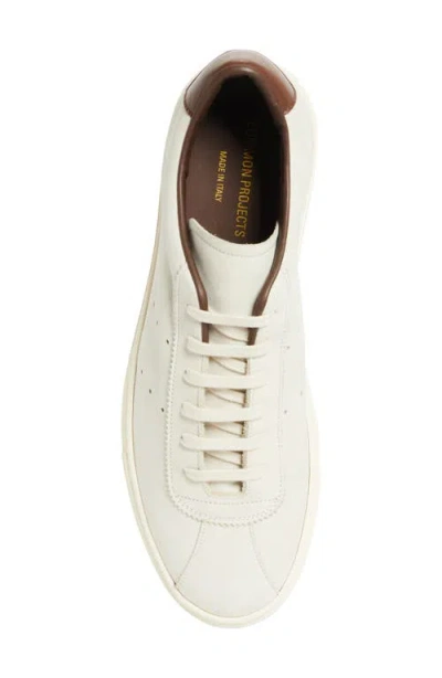 Common Projects Heel-counter Leather Sneakers In White
