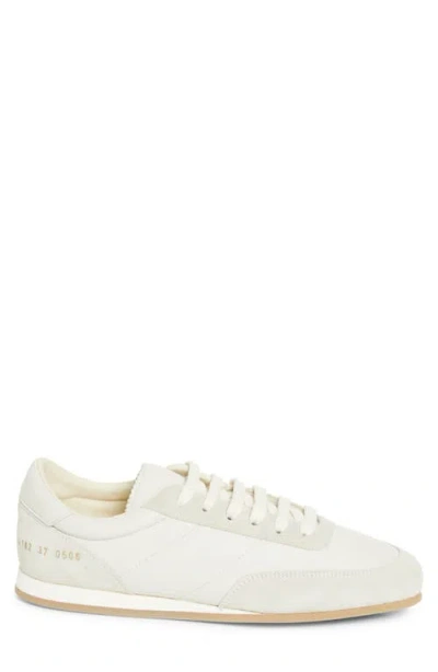 Common Projects Minimal Leather And Suede Low-top Runner Sneakers In Multi