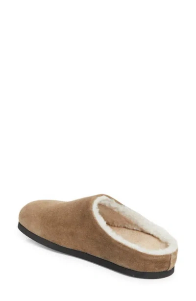 Common Projects Suede & Genuine Shearling Clog In Multi