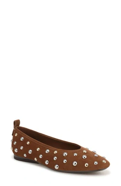 27 Edit Naturalizer Carla Stud Ballet Flat In Brown