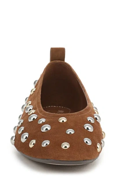 27 Edit Naturalizer Carla Stud Ballet Flat In Brown