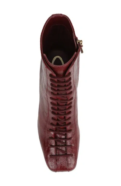 Circus Ny By Sam Edelman Women's Kendra Lace-up Booties In Burgundy