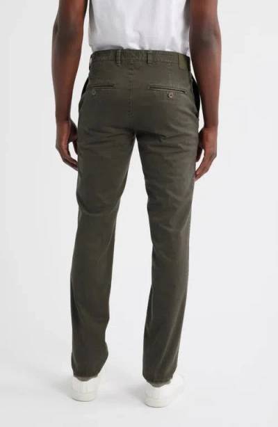 Brax Fabio Flat Front Cotton Blend Pants In Green