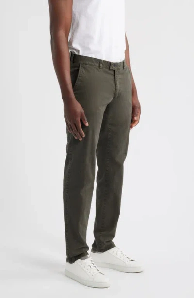 Brax Fabio Flat Front Cotton Blend Pants In Green