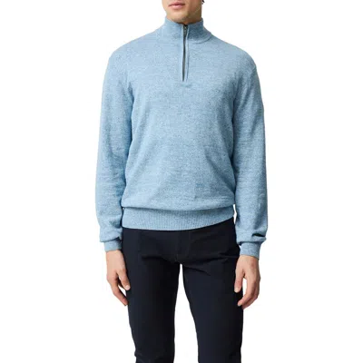 Rodd & Gunn Fortrose 1/4 Zip Knit In Blue