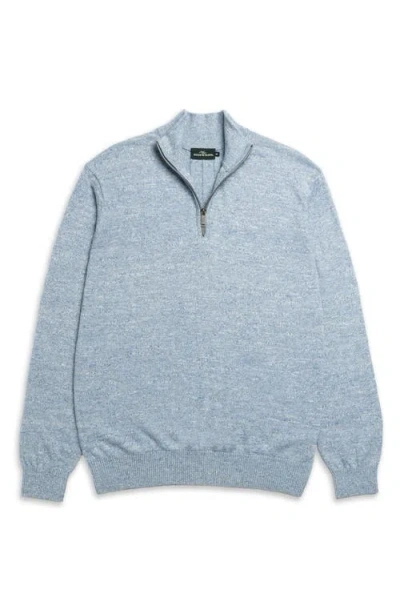 Rodd & Gunn Fortrose 1/4 Zip Knit In Blue