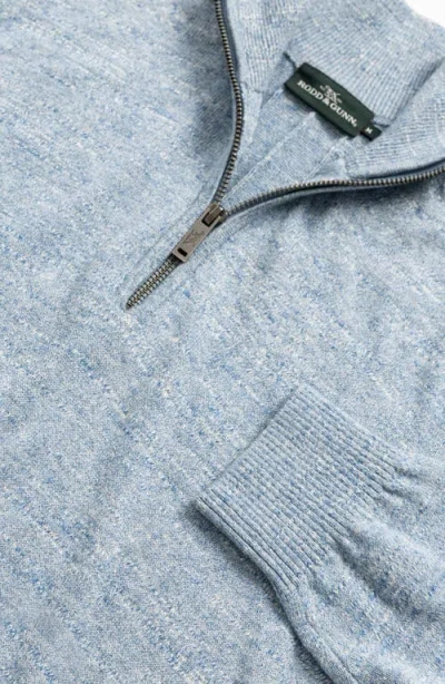 Rodd & Gunn Fortrose 1/4 Zip Knit In Blue