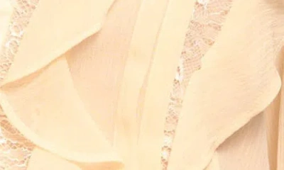 Ramy Brook Claire Ruffle Button Down Blouse In White