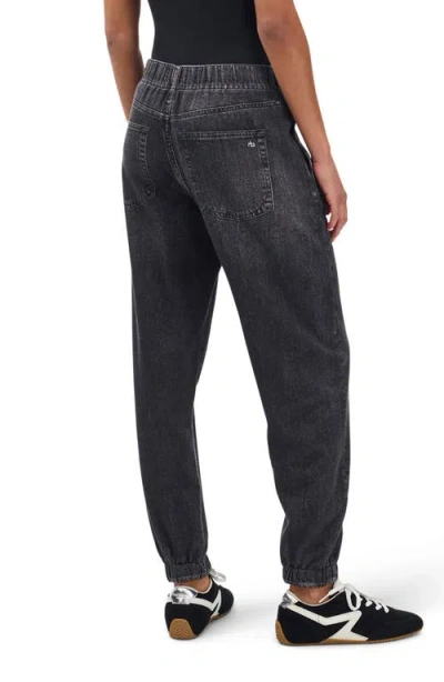 Rag & Bone Miramar Jogger Cotton Terry Sweatpant Jeans In Black