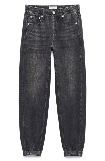 Rag & Bone Miramar Jogger Cotton Terry Sweatpant Jeans In Black