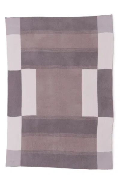 Barefoot Dreams Cozychic Costa Block Throw In Purple