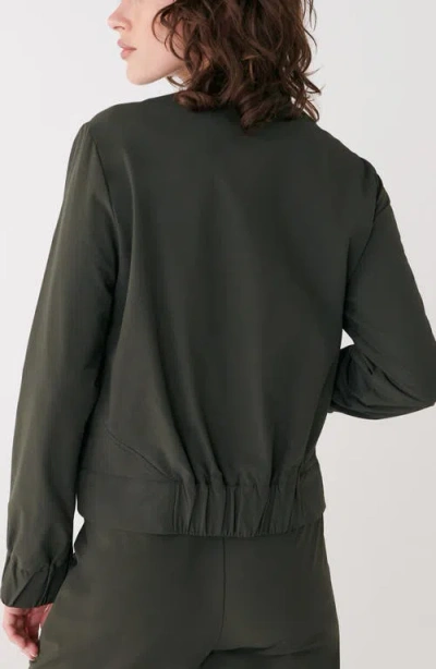 Lole Momentum Tech Bomber Jacket In Green