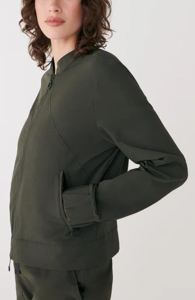 Lole Momentum Tech Bomber Jacket In Green
