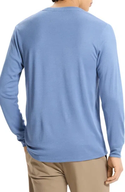 Theory Essential Long-sleeve Tee In Anemone Modal Jersey In Black