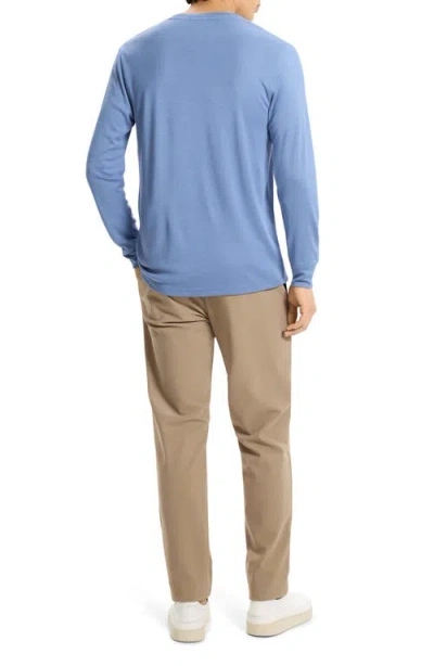 Theory Essential Long-sleeve Tee In Anemone Modal Jersey In Black