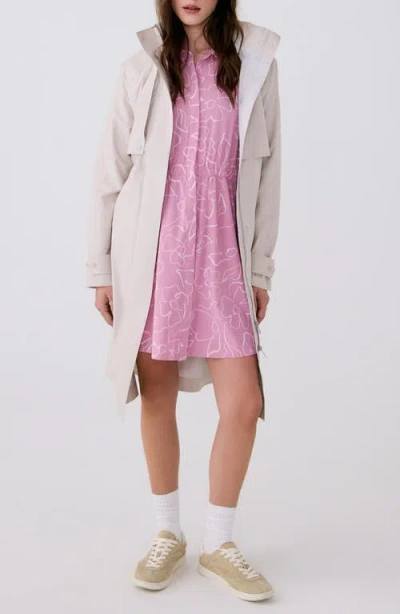 Lole Aliz Waterproof Trench Coat In Abalone