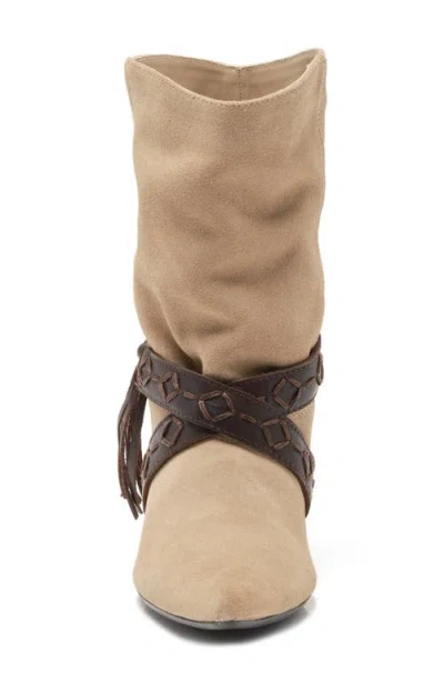 Free People Bronte Belt Wrapped Western Boot In Multi