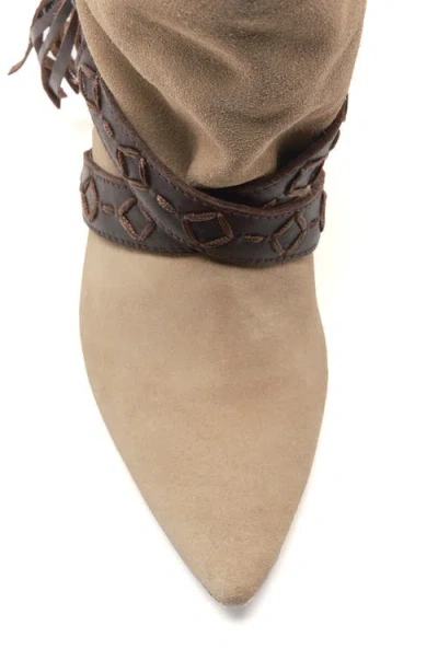 Free People Bronte Belt Wrapped Western Boot In Multi