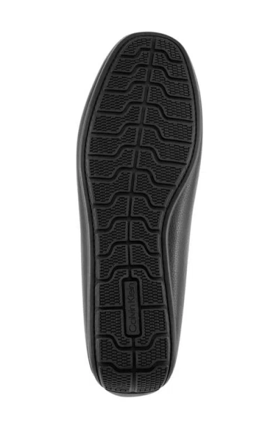 Calvin Klein Felty Moc Toe Driving Loafer In Black