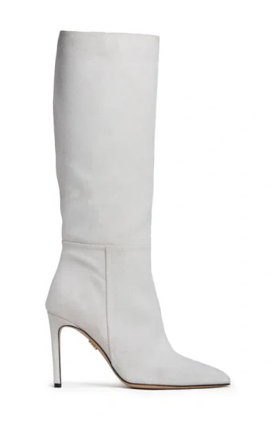 Beautiisoles Yara Pointed Toe Knee High Boot In White