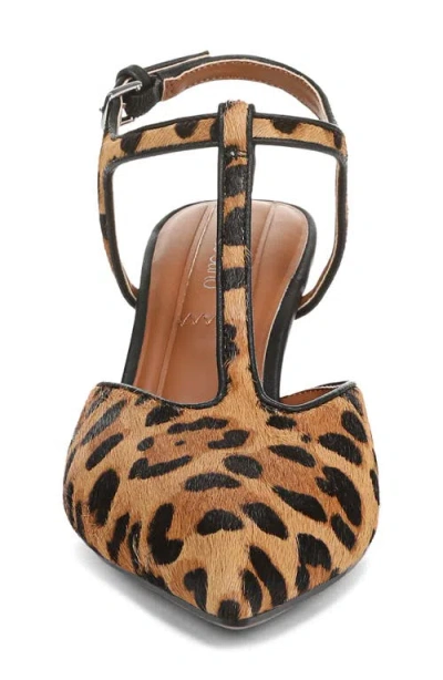 Franco Sarto Women's Ovett Pointed Toe Strappy Shoes In Animal Print