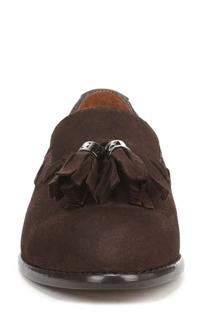 Franco Sarto Women's Hartlie Round Toe Low Profile Tassel Loafers In Brown