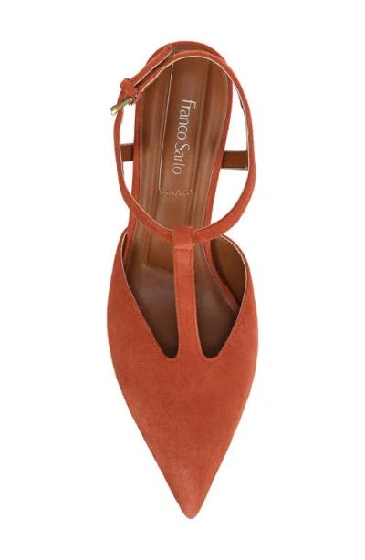 Franco Sarto Women's Ovett Pointed Toe Strappy Shoes In Brown