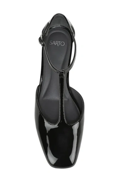 Sarto By Franco Sarto Delmira T-strap Flat In Black
