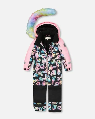 Deux Par Deux One-piece Play Snowsuit In Multi