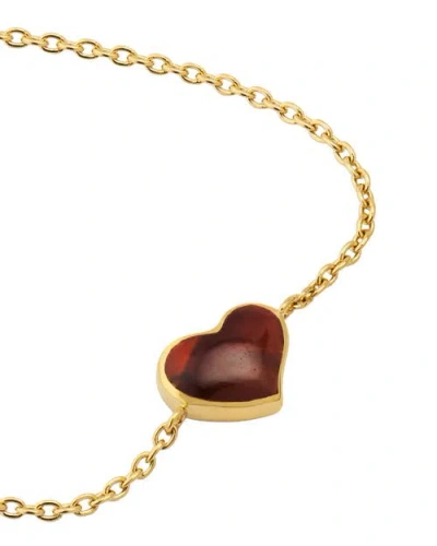 Jan Leslie Heart Bracelet Set In Sterling Silver With 18k Gold Overlay In Gold