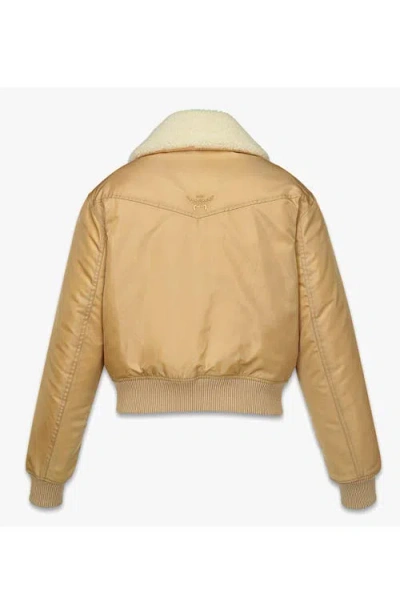 Mcm Aviator Jacket In Neutral