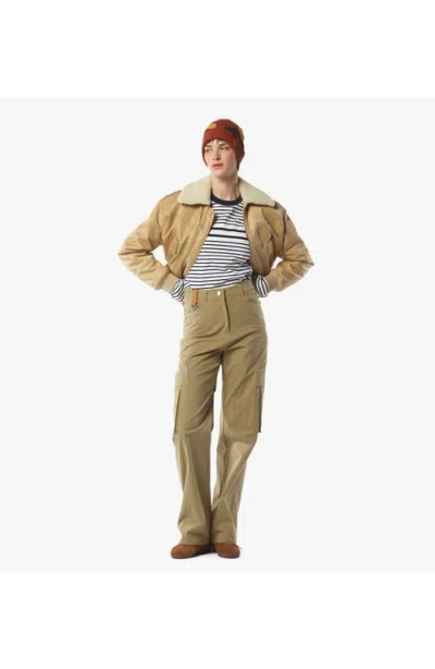 Mcm Aviator Jacket In Neutral