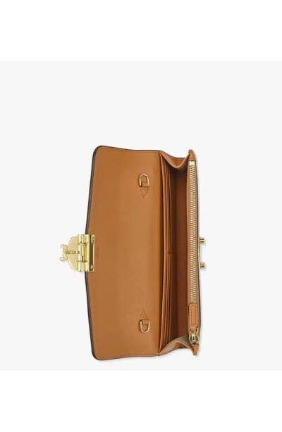 Mcm Tracy Chain Wallet In Visetos In Brown