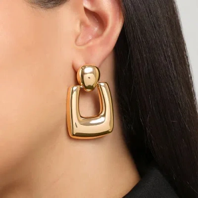 Bcbg Square Drop Earrings In Gold