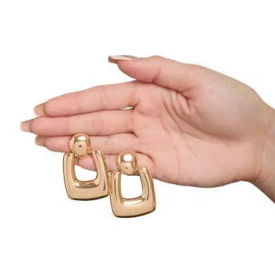 Bcbg Square Drop Earrings In Gold