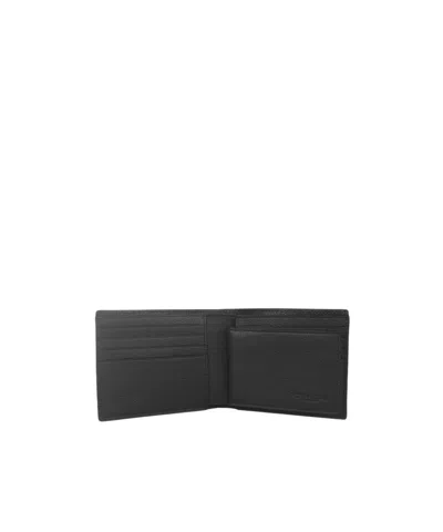 Coach Logo Folding Wallet In Black