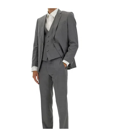 Hugo Boss Tailored Jacket Notch Lapel In Gray