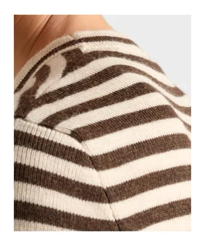 Prada Superfine Wool Striped Crew-neck Sweater In Multi