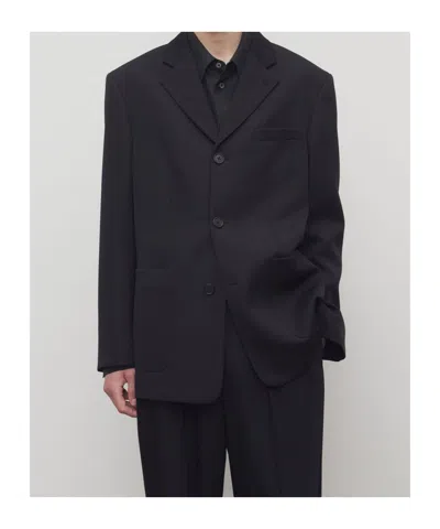The Row Caelum Jacket In Virgin Wool In Black